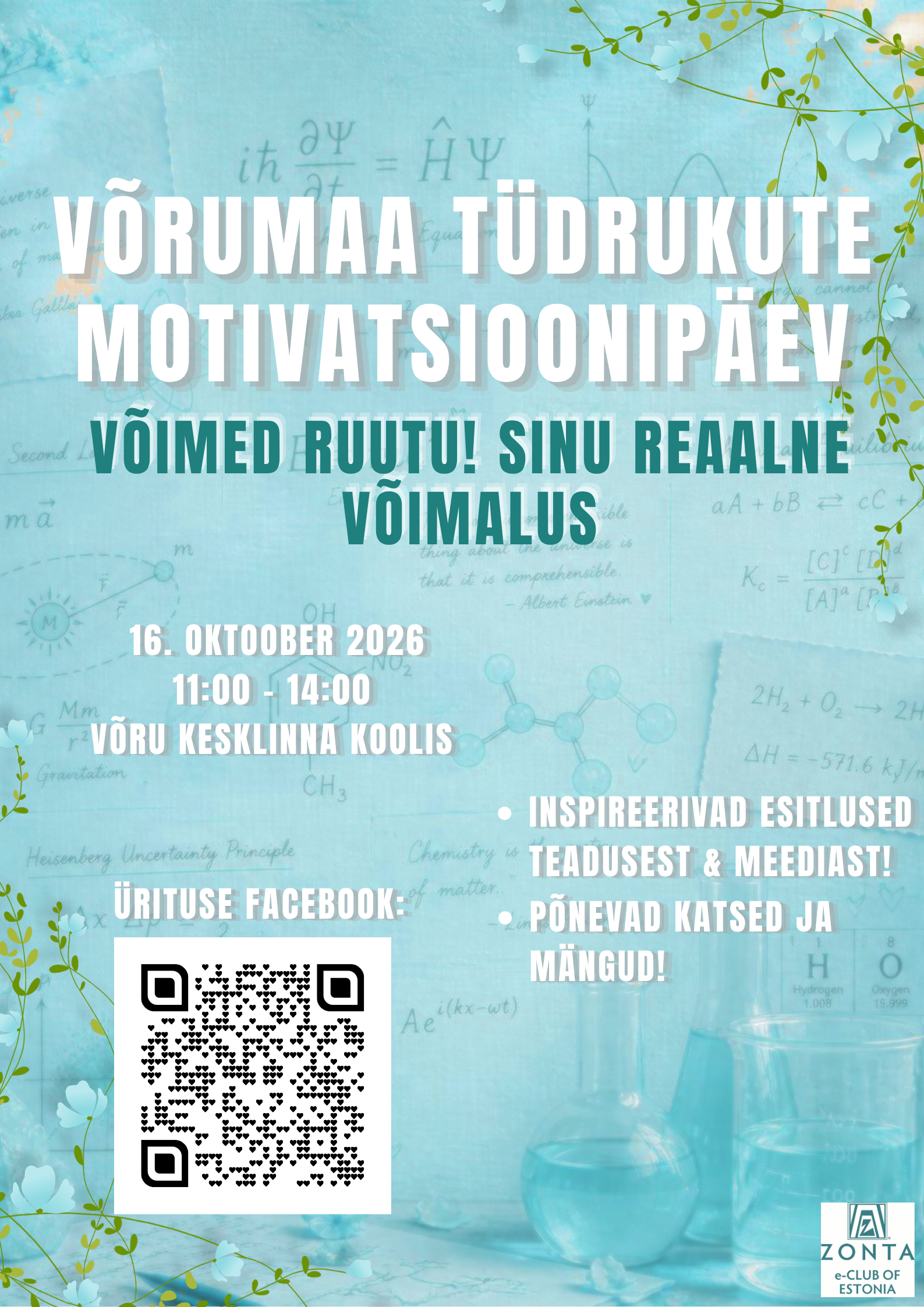 Tüdrukute motivatsioonipäeva plakat